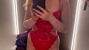 extreme tease unfolds in changing room public