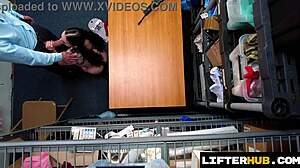 dumb SKATER SLUT caught stealing DILDO by security!!