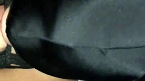 She kneels bound and masked, eagerly sucking his throbbing cock.