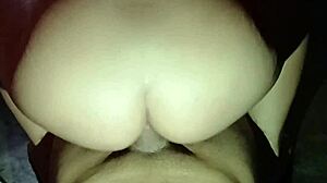 Mi amante's first anal ride on my thick cock