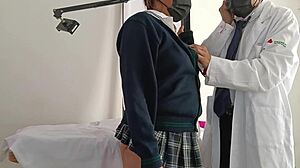 Doctor's perverted gyno exam wrecks hot mexican patient's big ass