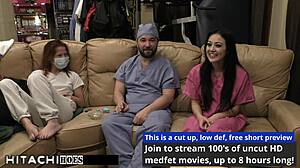 Doctor Tampa Hits Blaires Pierced Pussy With Hitachi Orgasm!