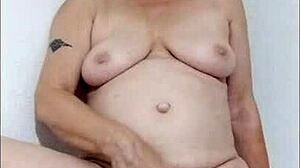 naughty housewife wanks hiding from mummy