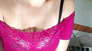 colombian latina aunt's giant cameltoe drips wet in leggings for stepson fantasy