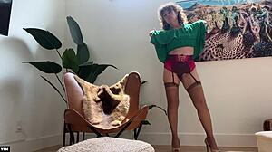 ripping lingerie to tease my wet pussy and huge clit