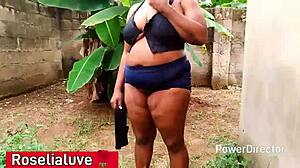 Fat-Assed Mom's Huge Tits Bounce in Epic Doggy