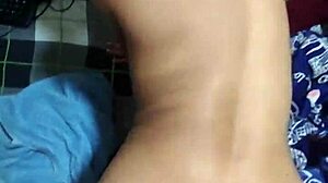HERMANASTRO POUNDS PETITE 18+ LATINA ASS DOGGY QUICKIE FACIAL