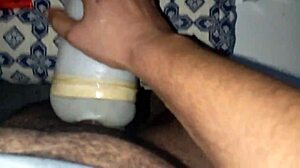 moroccan dude wanks his monster cock on cold night cumshot