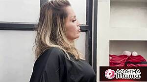 Agatha fucks spying stepson