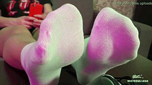 Beautiful Socks Feet Compilation Outdoors