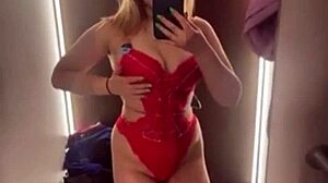 extreme tease unfolds in changing room public
