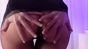 blonde minx rides anal creampie in ripped pantyhose 😈🔥