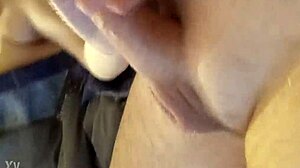 Wet Wife Rides Husband's Cock Dripping Cum On Tits!