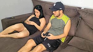Risky fuck with husband's best friend bareback