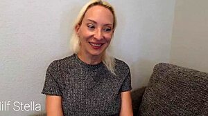 loser cuffed for milf stella's footjob humiliation in three wishes e01