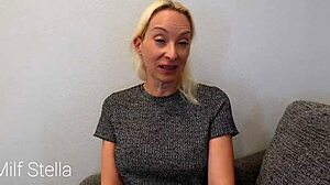loser cuffed for milf stella's footjob humiliation in three wishes e01