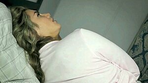 hot curvy stepmom tempts me sharing bed with big tits and juicy ass