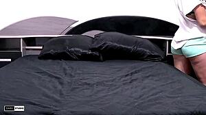 hot friend fucks my tight pussy hard at home lingerie