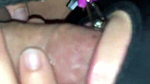 She kneels bound and masked, eagerly sucking his throbbing cock.