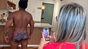 She Measures Me Then Drops to Suck My Thick Monster Cock