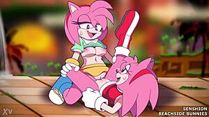 beachside amy rose bunnies grind wet pussies intriguingly