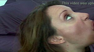 My buddy's wife gives me intense blowjob