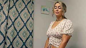 hot curvy stepmom tempts me sharing bed with big tits and juicy ass