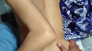 HERMANASTRO POUNDS PETITE 18+ LATINA ASS DOGGY QUICKIE FACIAL