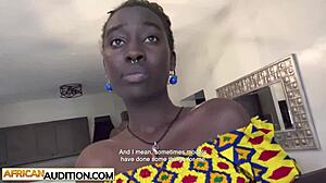 african beauty's fake music audition turns into big white cock exploitation