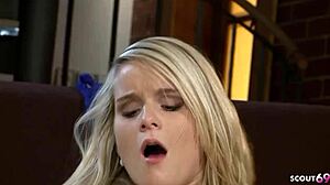 first anal casting for blonde teen's perfect bouncing boobs 🍒🍑