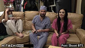 Doctor Tampa Hits Blaires Pierced Pussy With Hitachi Orgasm!