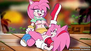 beachside amy rose bunnies grind wet pussies intriguingly