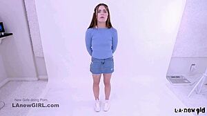 shy teen model fucked hard at casting audition pov