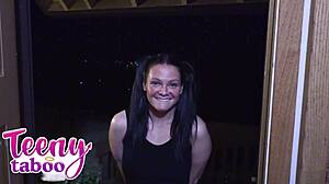 Cheerleader Daisy Garcia Takes Coach's Facial After Shaved Pussy Anal Pounding