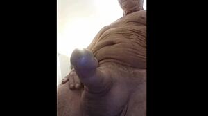 old man shaved and horny at home