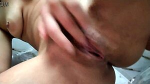 Latina with pierced tattooed tits gets fucked hard while riding and nipples bounce in intense session she screams for more