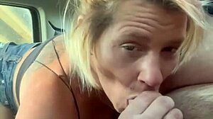 real homemade video of a hooker sucking dick and getting fucked in public and she even lets the guy nut in her mouth at the end