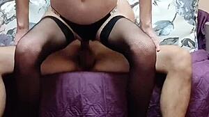 guy persuaded milf with a beautiful body to have depraved sex with video
