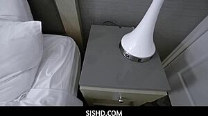 stepbrother caught sniffing panties then fucks her