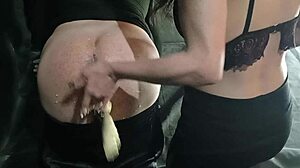 Girlfriend puts banana in my ass