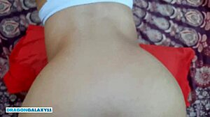 Public outdoor sex ends with cum in latina college pussy