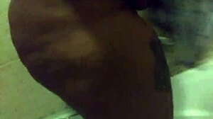 Taking a shower with tattooed bbw