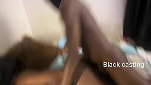 tiny ebony teen takes her first monster bbc on camera