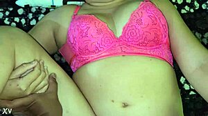 Beautiful blonde fucked before sleep