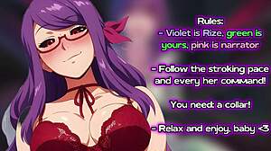 Rize from tokyo ghoul shapes her new filthy puppy fingering joi