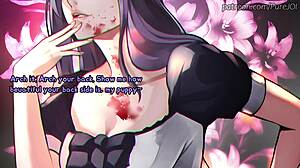 Rize from tokyo ghoul shapes her new filthy puppy fingering joi