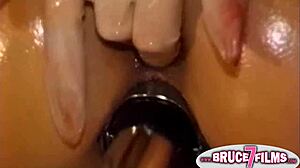 oiled toys used by four kinky lesbians