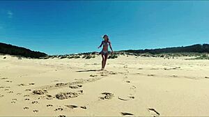 Travel Show Ass Driver - Ferrol Sasha Ikeyeva In A Bikini On Beautiful Spanish Doninos Beach