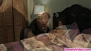 Busty Lesbian Milf Licks Teen Hitchhiker Pussy