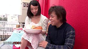 Slim Asian Beauty Gives Blowjob Before Slam